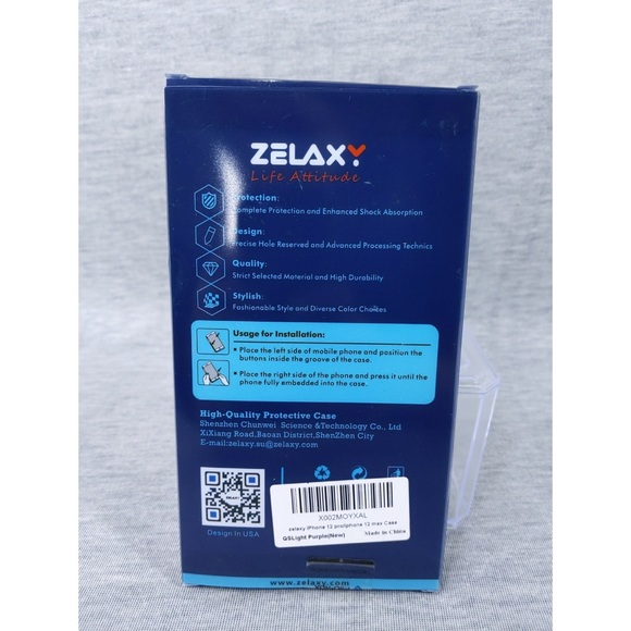 Zelaxy iPhone 12 Pro Case with Screen Protector - Picture 6 of 6